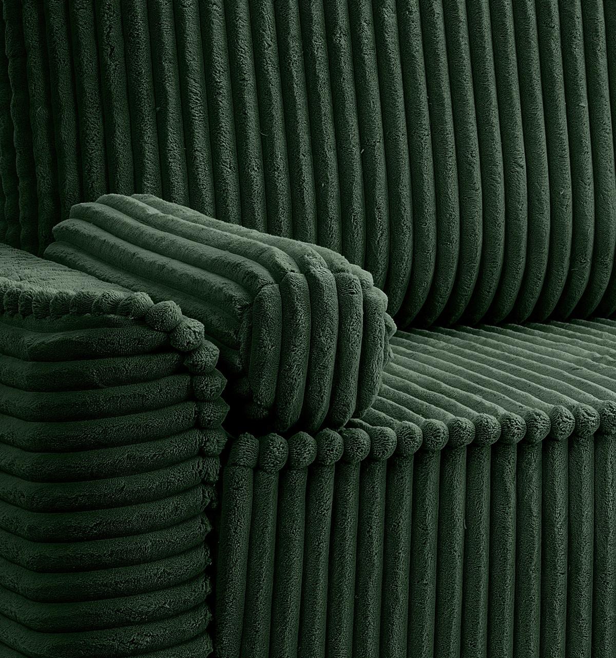 Schlafsofa Grubs Smaragdgrün - Smaragdgrün/Schwarz, Basics, Holz/Kunststoff (225/96/93cm) - MID.YOU