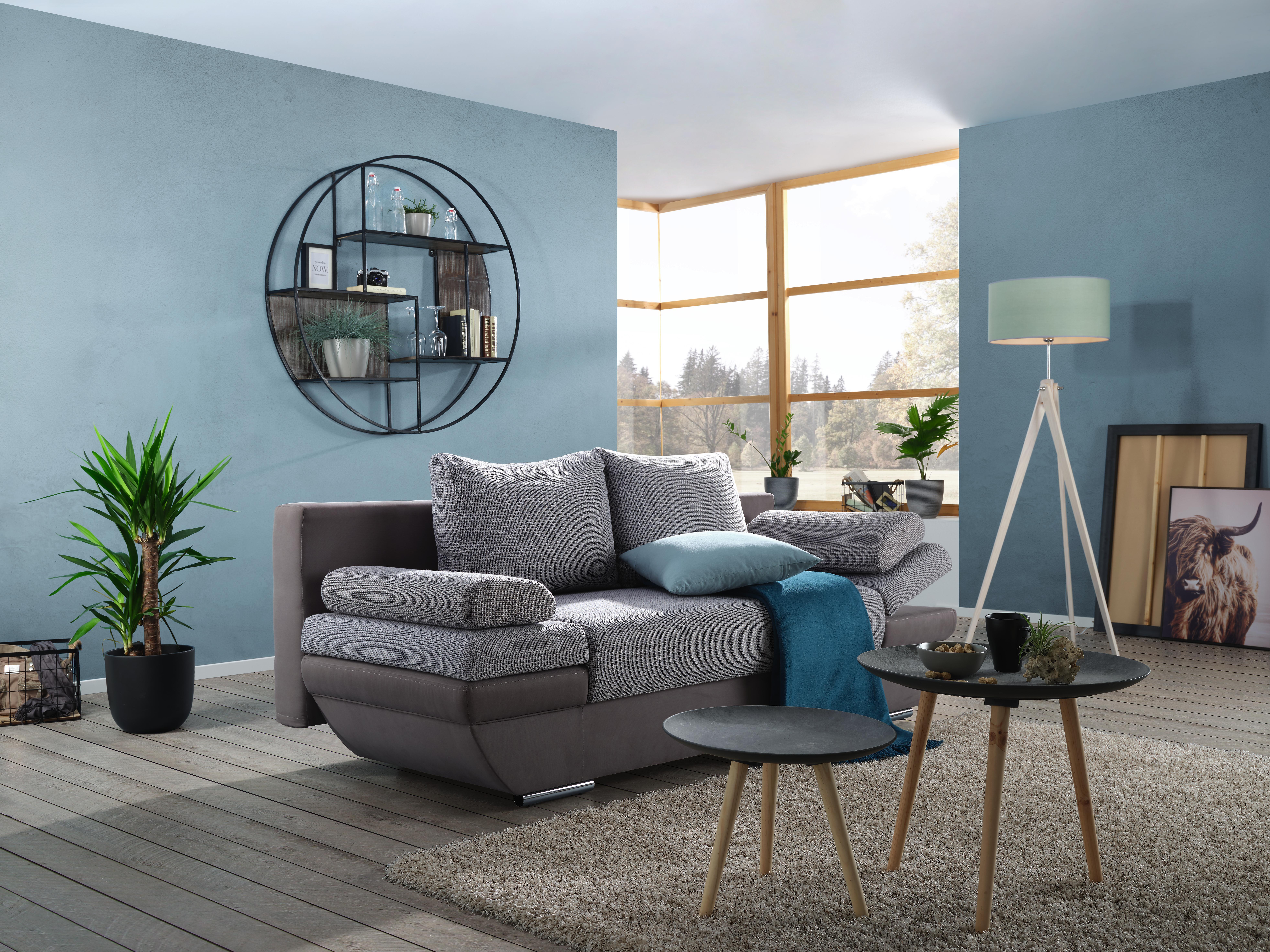 Beistelltisch In Grau Naturfarben Online Kaufen Momax