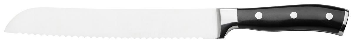 Cuțit pentru pâine Michael - argintiu/culoare inox, Konventionell, metal (33cm) - Premium Living