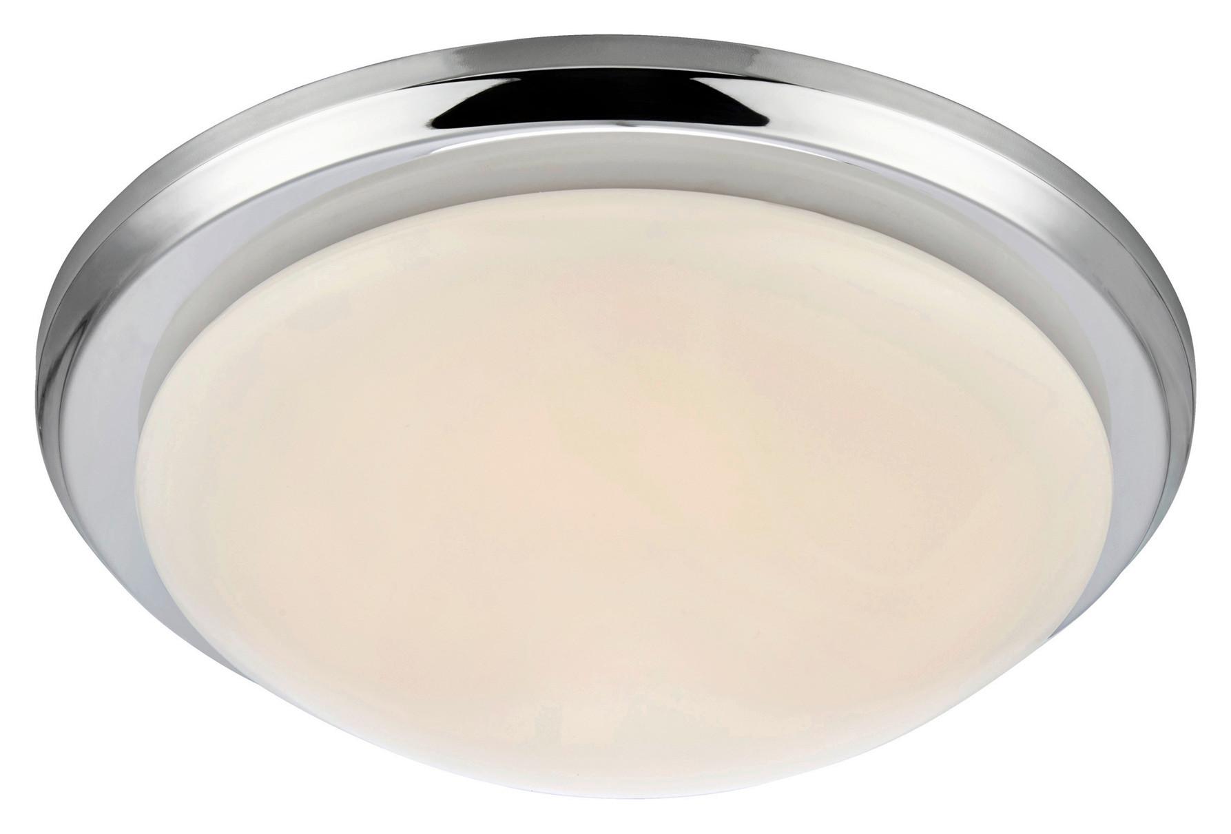 LED-Deckenleuchte Rotor max. 9 Watt - Chromfarben/Weiß, Basics (35/35/9,5cm) - Markslöjd