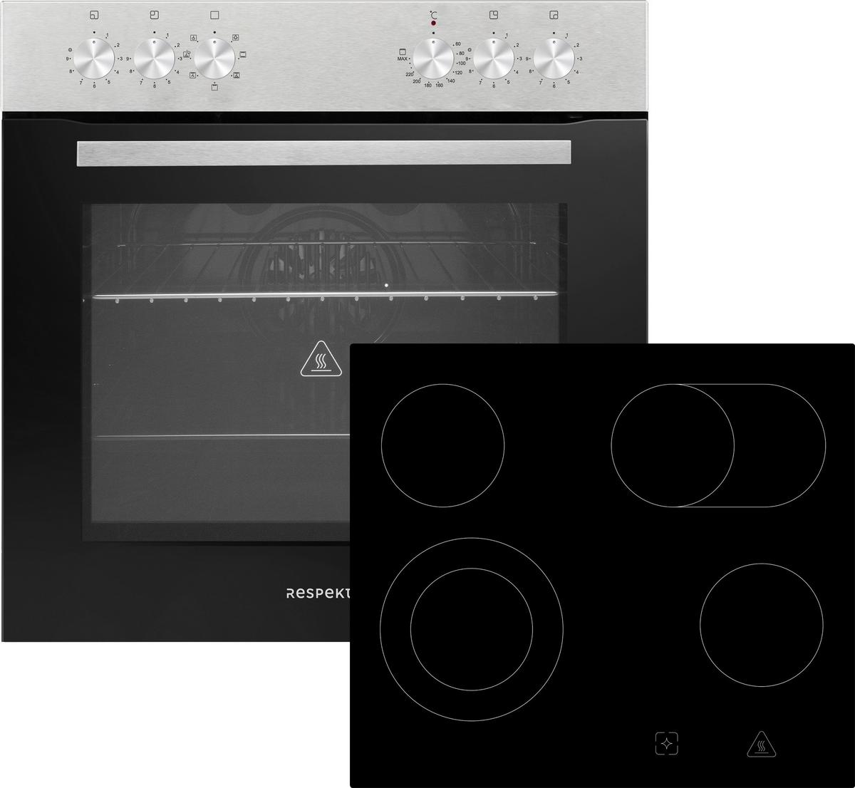 Kuhinjski Blok Brez Aparatov Respekta, Bela, Barva Macesna - barve nerjavečega jekla/bela, Romantika, kovina/leseni material (220cm) - Respekta