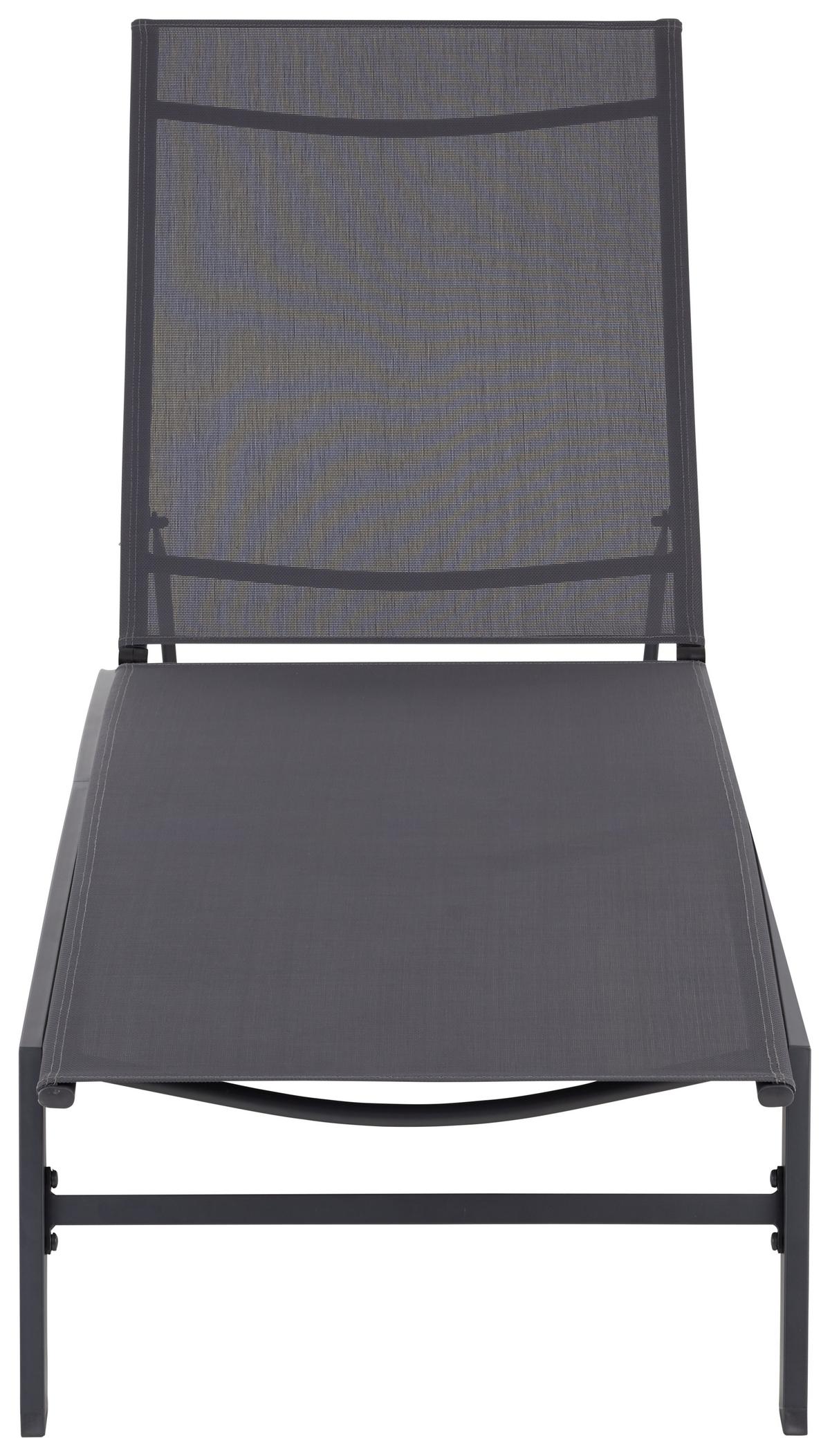 Napozóágy Portugal - antracit, Modern, textil/fém (64/32/196cm) - Mömax