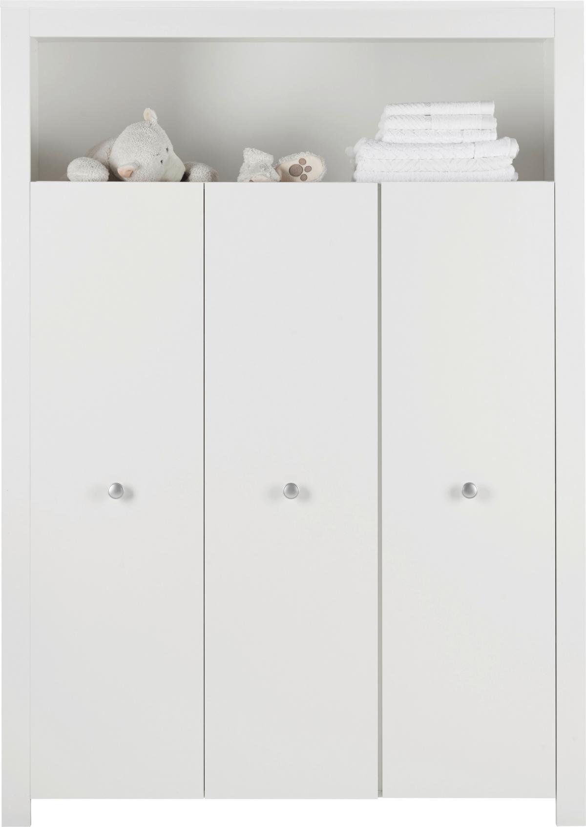 Babyzimmer Olivia Weiß - Weiß, KONVENTIONELL (334/186/266cm) - Bessagi Kids
