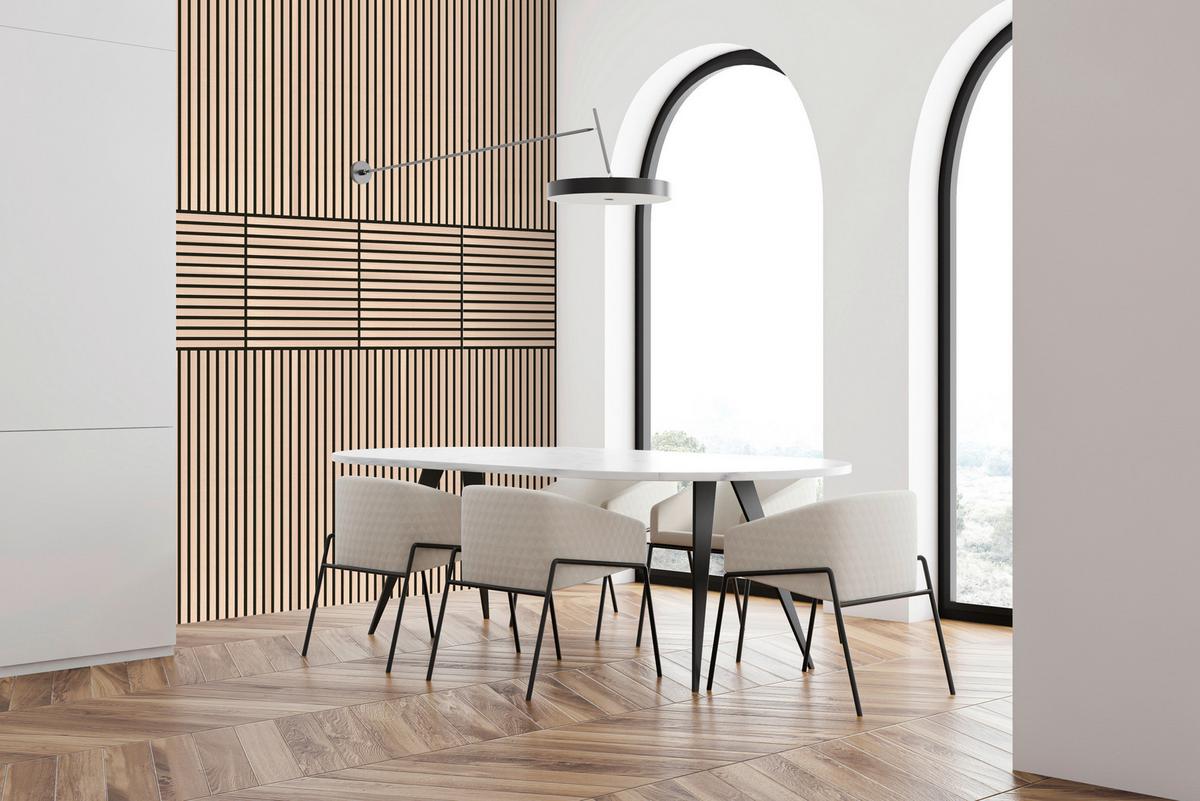 PANEL AKUSTYCZNY 11001A - kolor dębowy, Modern, materiał drewnopochodny (52/52cm) - Jangal