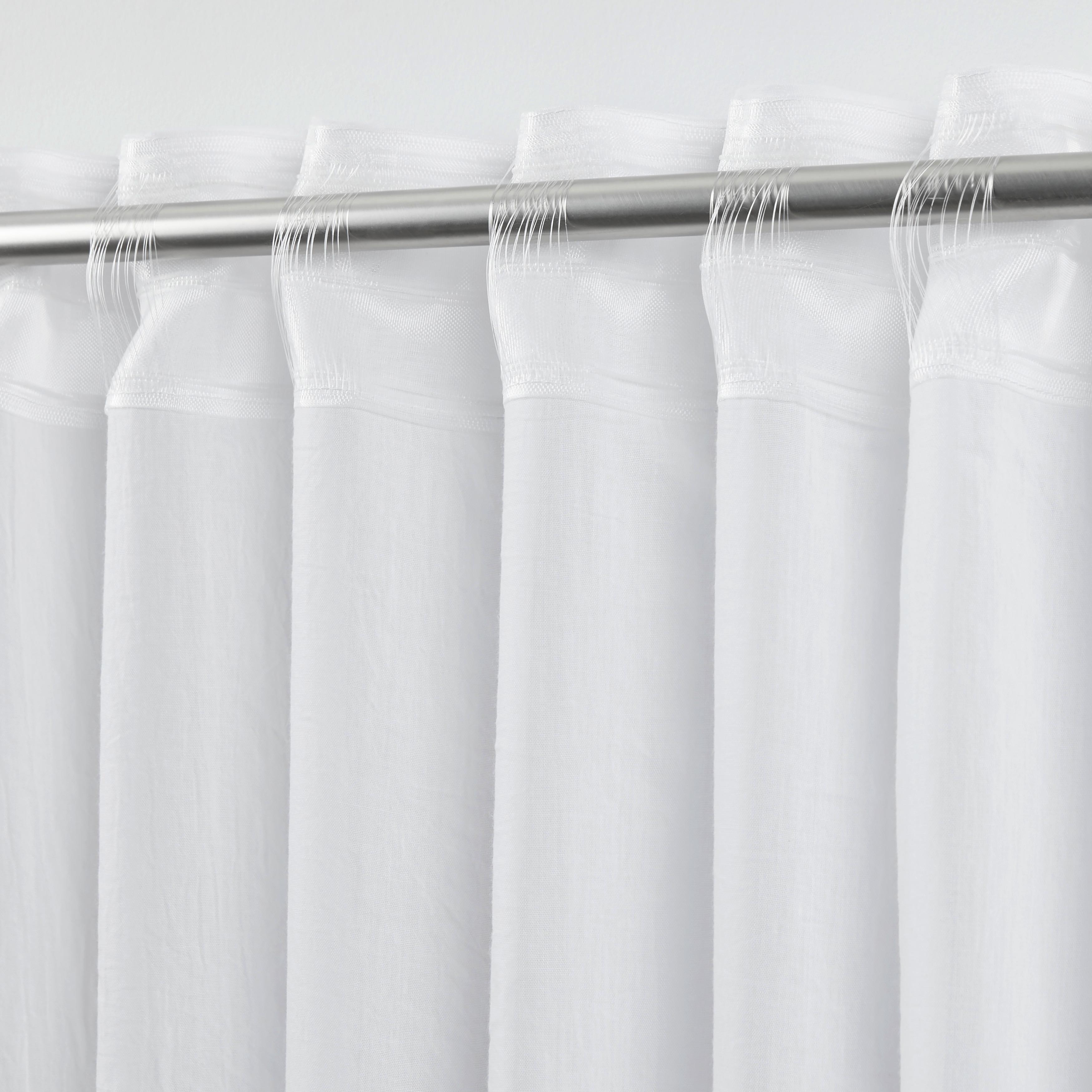 GARDINLÄNGD RAMONA - vit, Modern, textil (135/245cm) - Modern Living