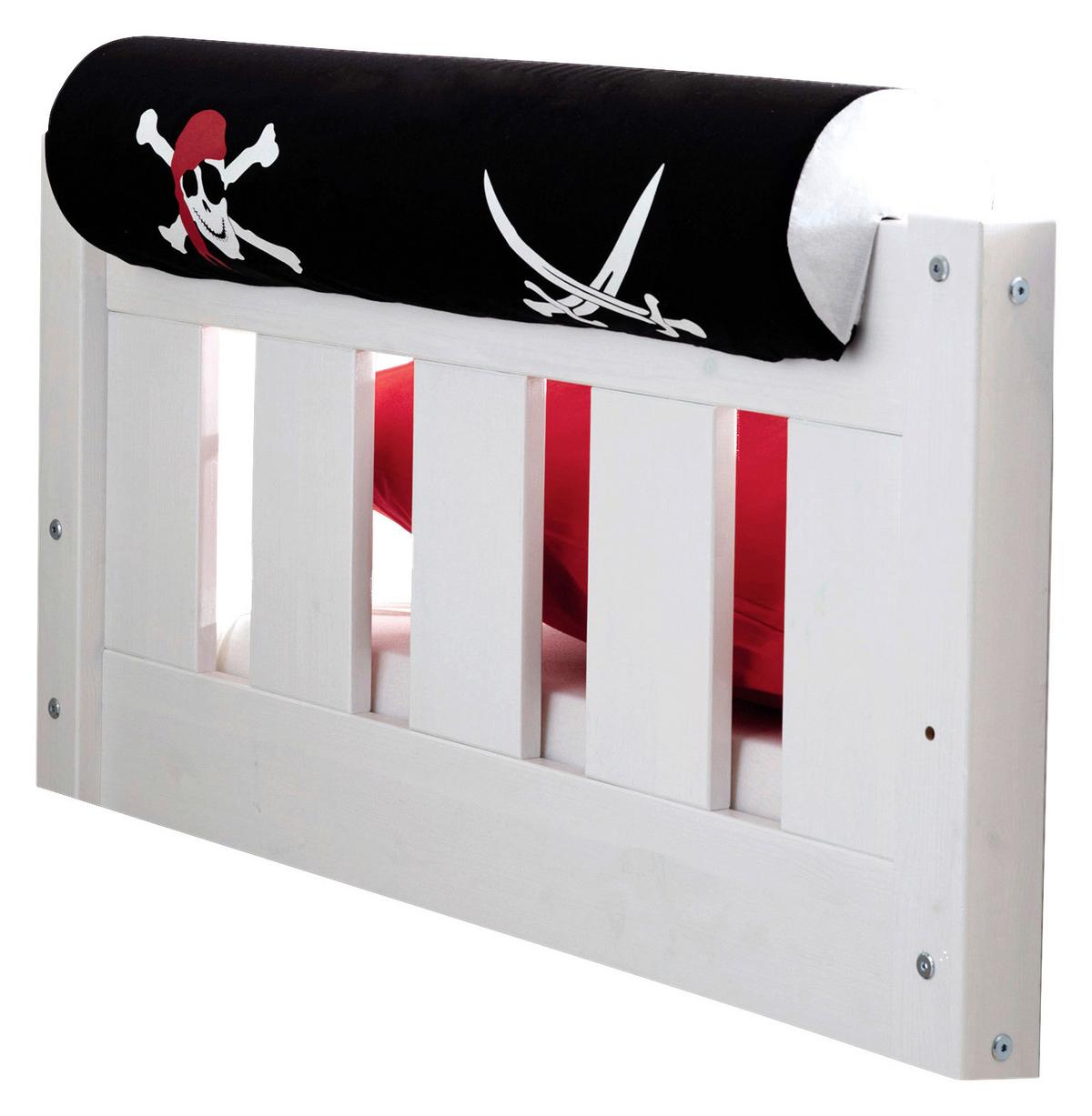 Nackenrolle "Nackenrolle", schwarz/weiß - Schwarz/Weiß, KONVENTIONELL, Textil (16,5/79cm) - MID.YOU