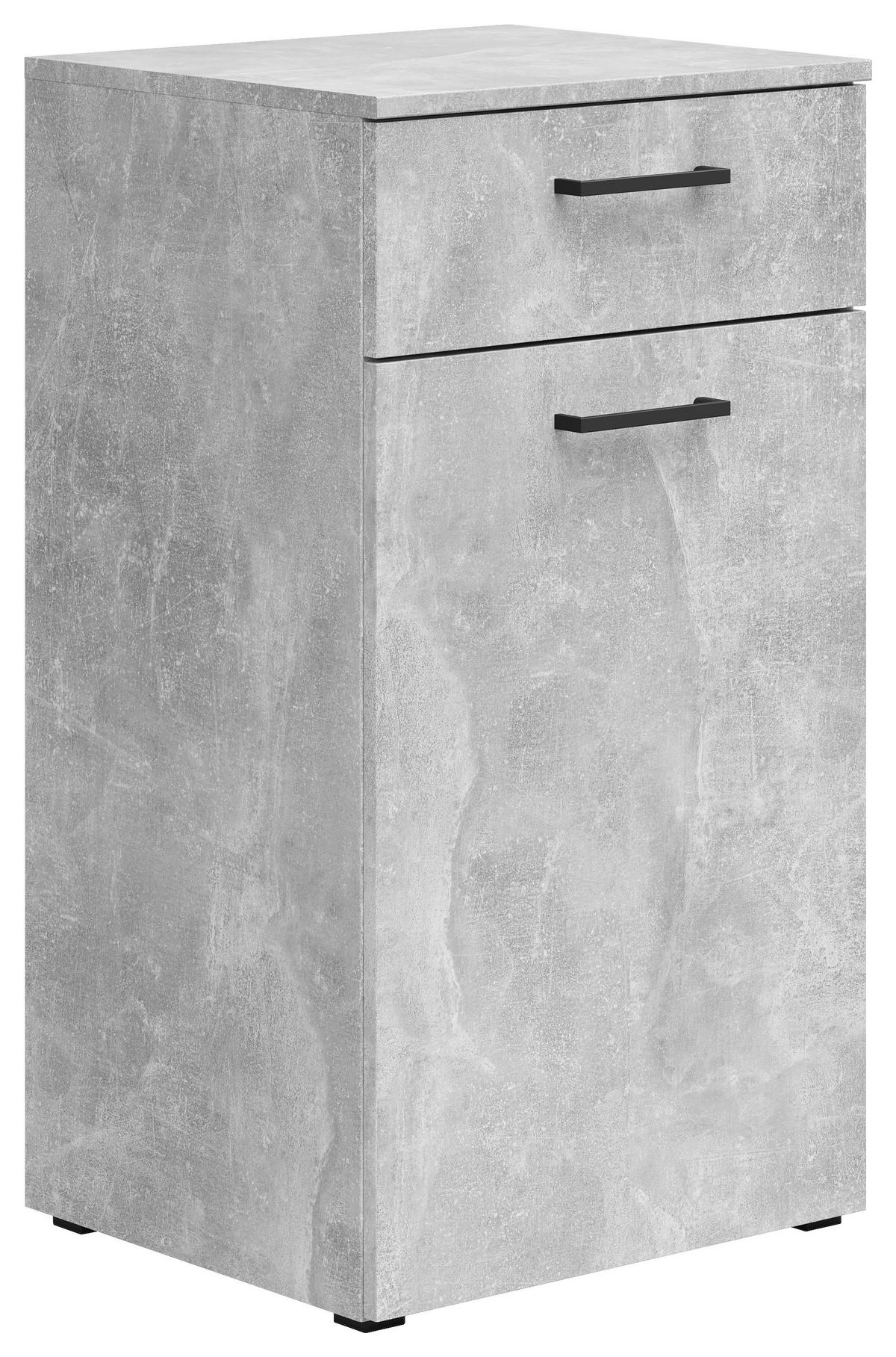 Kommode Multistauraum Grau - Anthrazit/Schwarz, Modern, Holzwerkstoff/Kunststoff (45/83/40cm) - Premium Living
