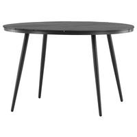 Gartentisch Break ca. 120x74 cm Schwarz - Schwarz, KONVENTIONELL, Kunststoff/Metall (120/74cm) - Gardenson