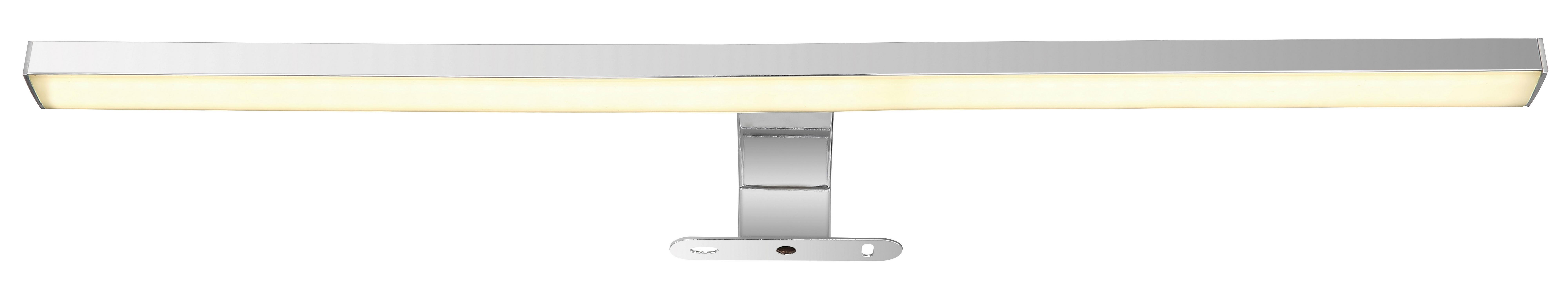 LED-Wandleuchte Jaime Opal/Chrom max. 12 Watt - Chromfarben/Opal, Design, Kunststoff/Metall (60/12/4cm) - Globo