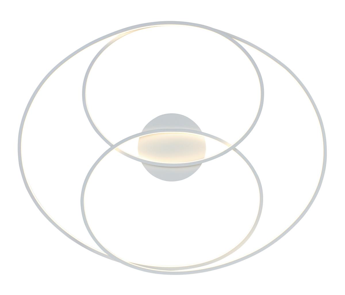 Stropna Led-svetilka Wilma - bela, Moderno, kovina/umetna masa (65/80/15,5cm) - Mömax