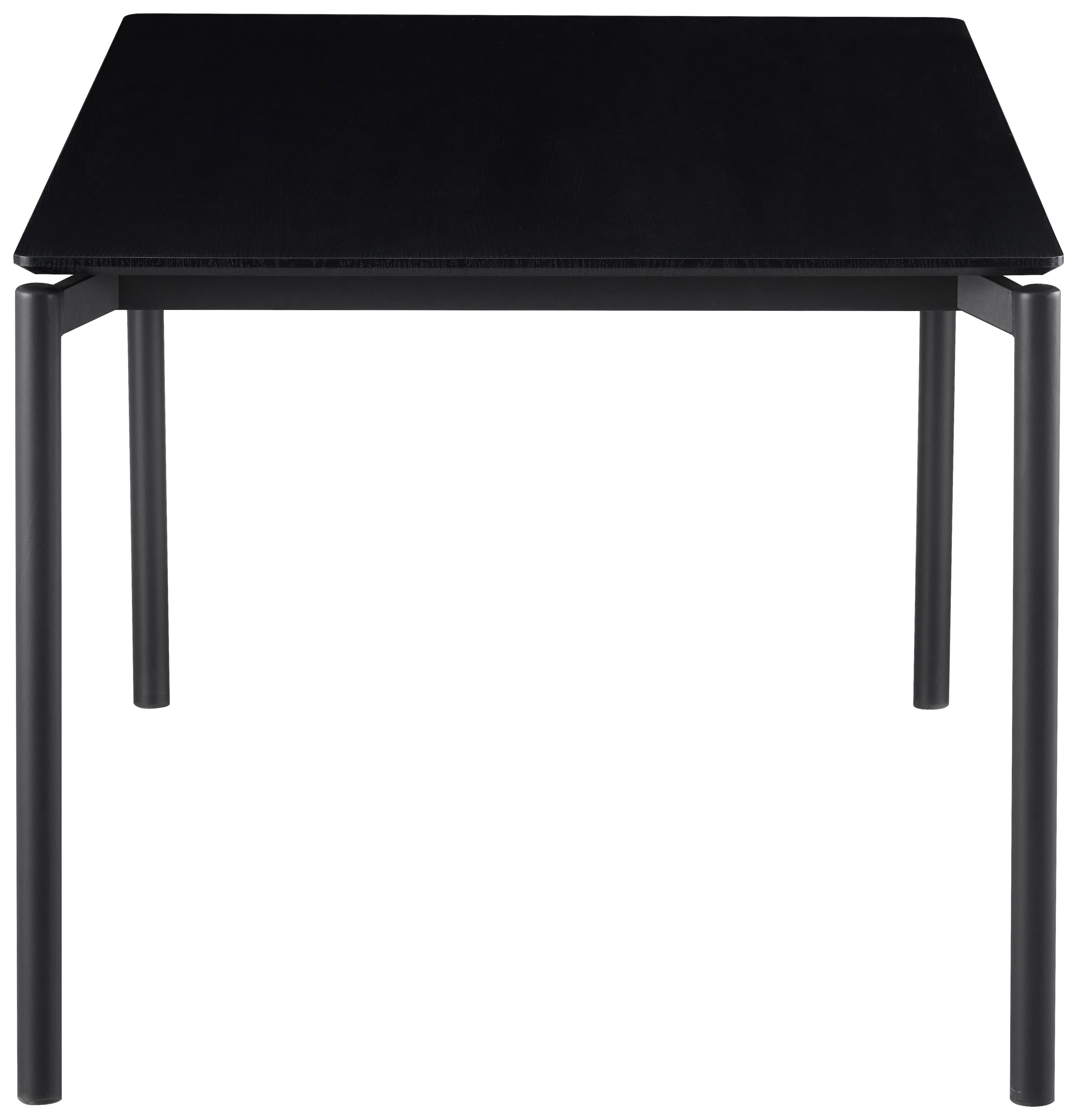 Jedilna Miza Lean, Črna, 160x90 - črna, Konvencionalno, kovina/leseni material (160/76/90cm) - P & B