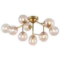 Deckenleuchte Dallas Goldfarben max. 28 Watt - Goldfarben, Trend, Glas/Metall (60/17,5/60cm) - MAYTONI