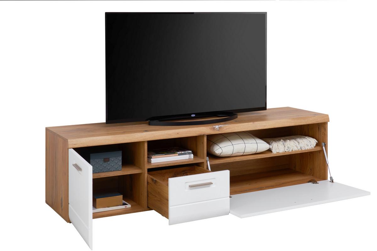 Tv Komoda Auris - bijela, Moderno, drvni materijal/plastika (190/50/50cm) - Modern Living