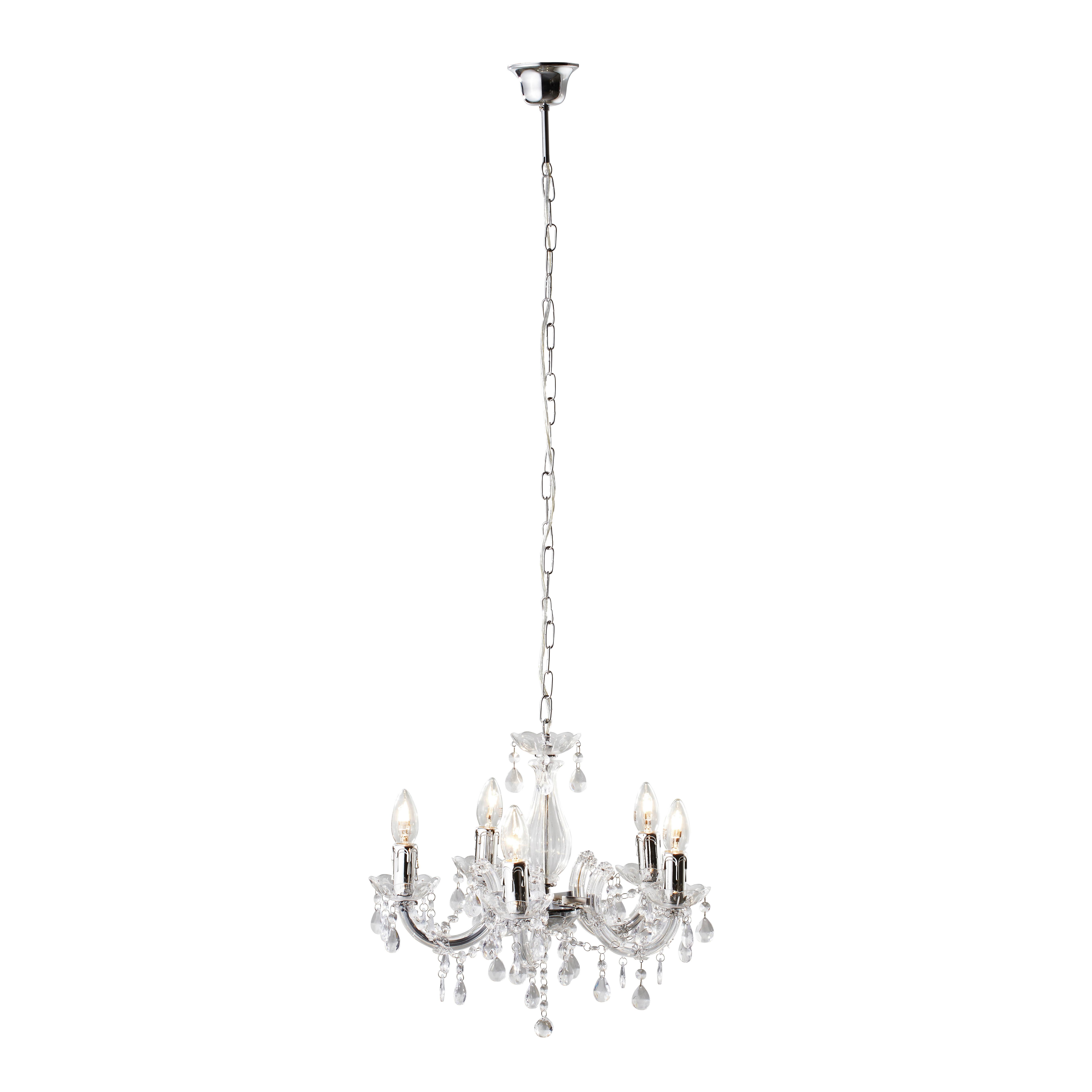Hängeleuchte 63116-5 Cuimbra Ii - Chromfarben, Lifestyle (46/128cm) - Globo