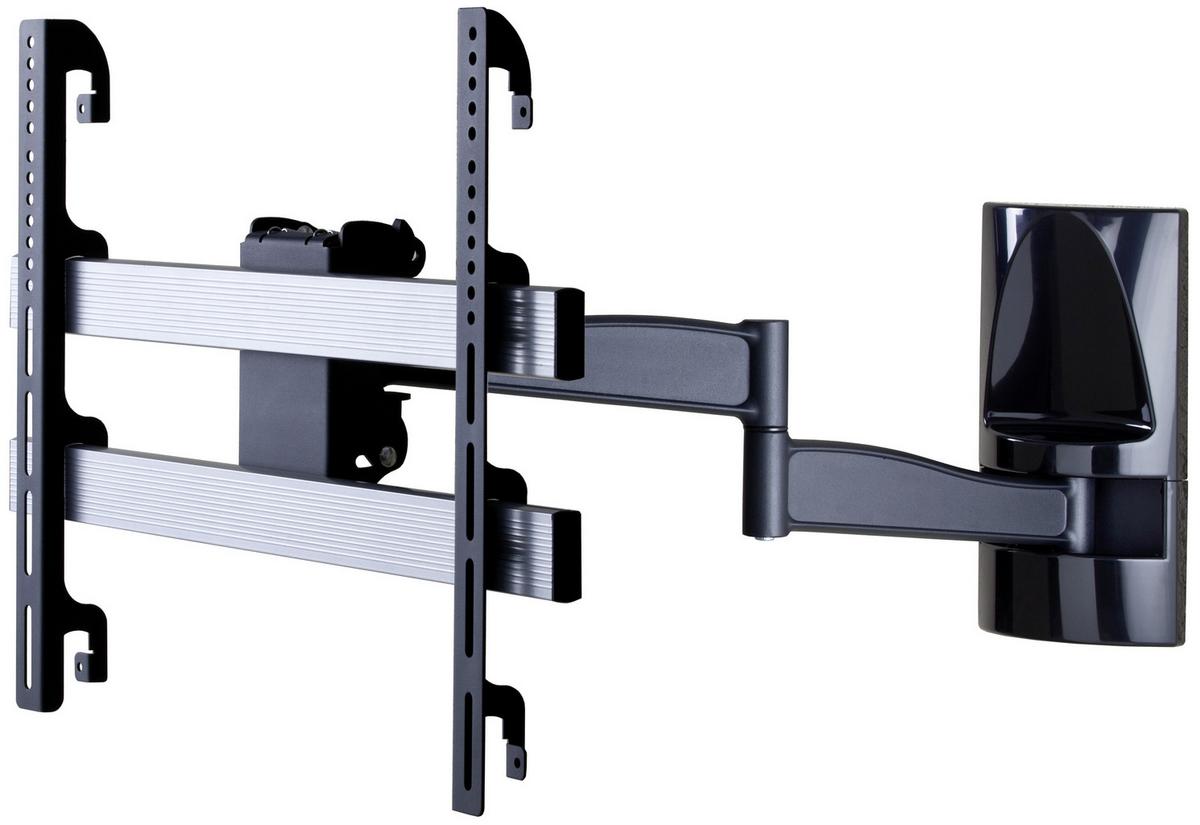 TV-Wandhalter WS 300 ca. 65x48 cm Schwarz - Schwarz, KONVENTIONELL, Metall (65/48/67cm) - MID.YOU