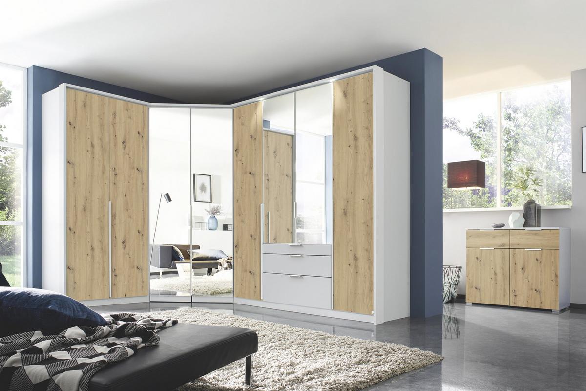 DULAP USI ROTATIVE ALABAMA - argintiu/gri deschis, Modern, material pe bază de lemn (271/229/54cm)
