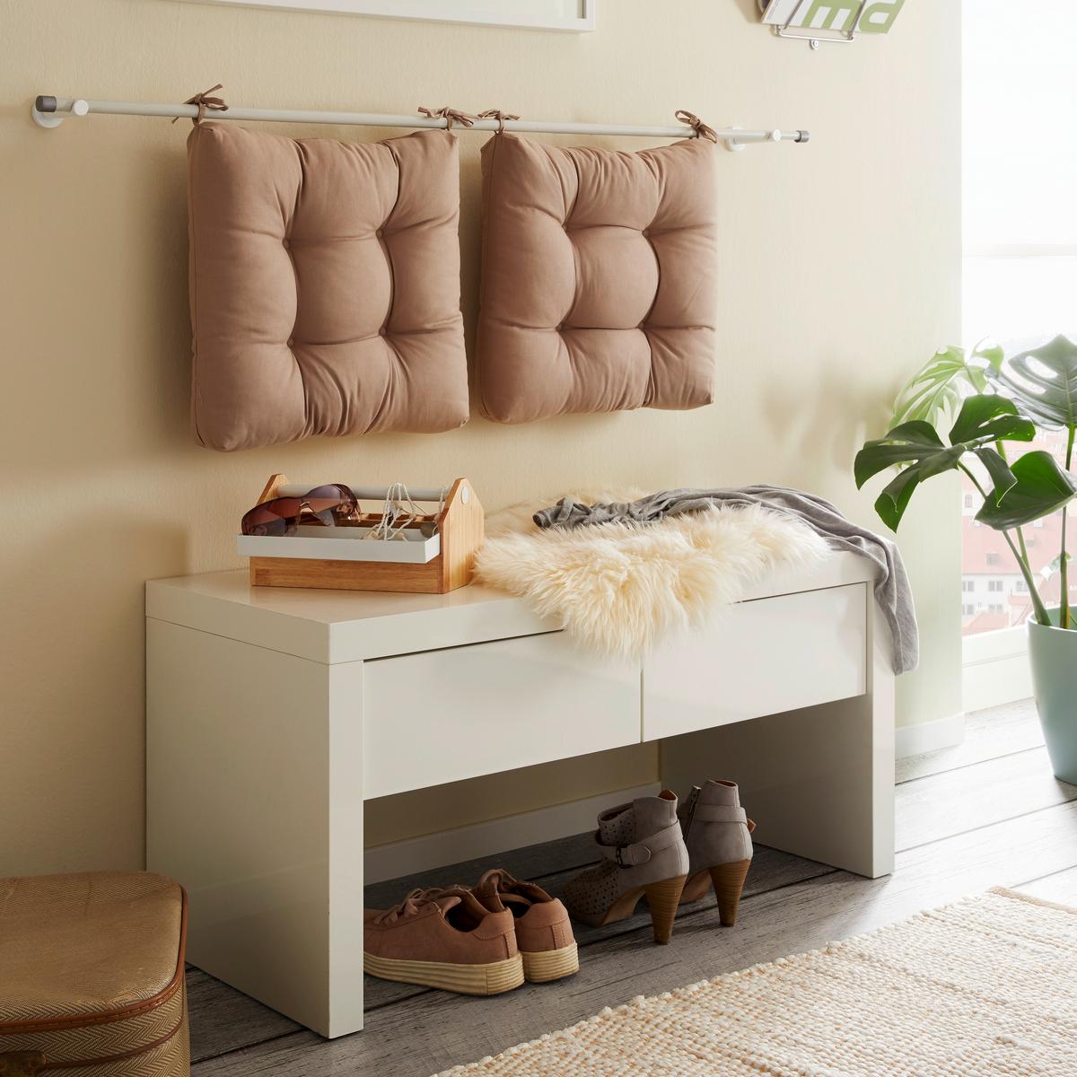 Sitzkissen Elli in Beige ca. 40x40cm - Beige, KONVENTIONELL (40/40/7cm) - Mömax