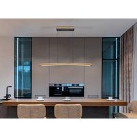 LED-HÄNGELEUCHTE 416080WH2 - Dunkelbraun/Opal, Konventionell, Holzwerkstoff/Kunststoff (100/7/120cm) - Globo