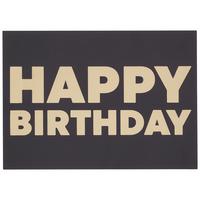 POSTKARTE GOLD - Goldfarben/Schwarz, MODERN, Papier (14,8/10,5cm)