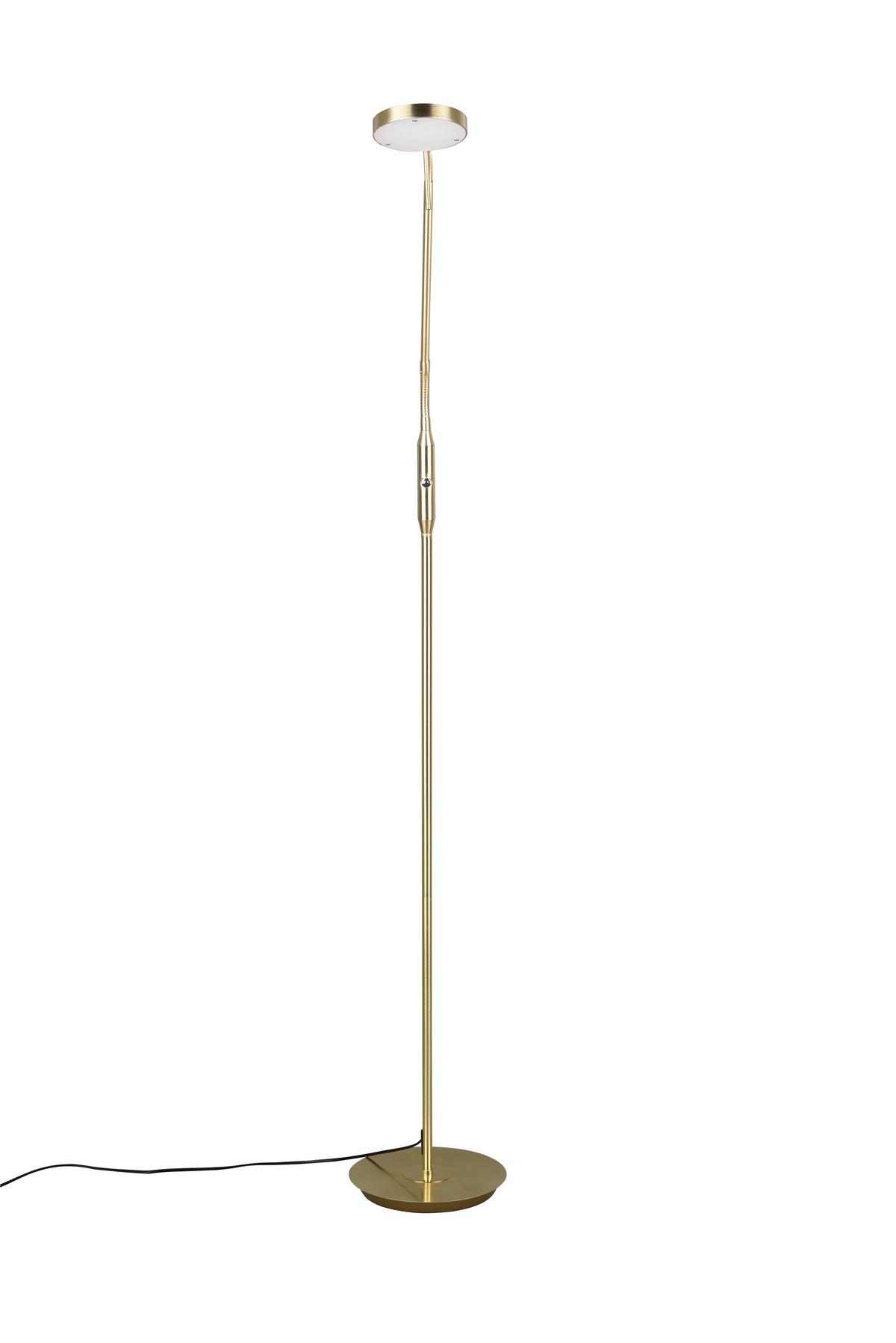 LED-Stehleuchte Monza Messingfarben max. 12 Watt - Messingfarben, Basics, Metall (145/25/50cm) - Trio Leuchten