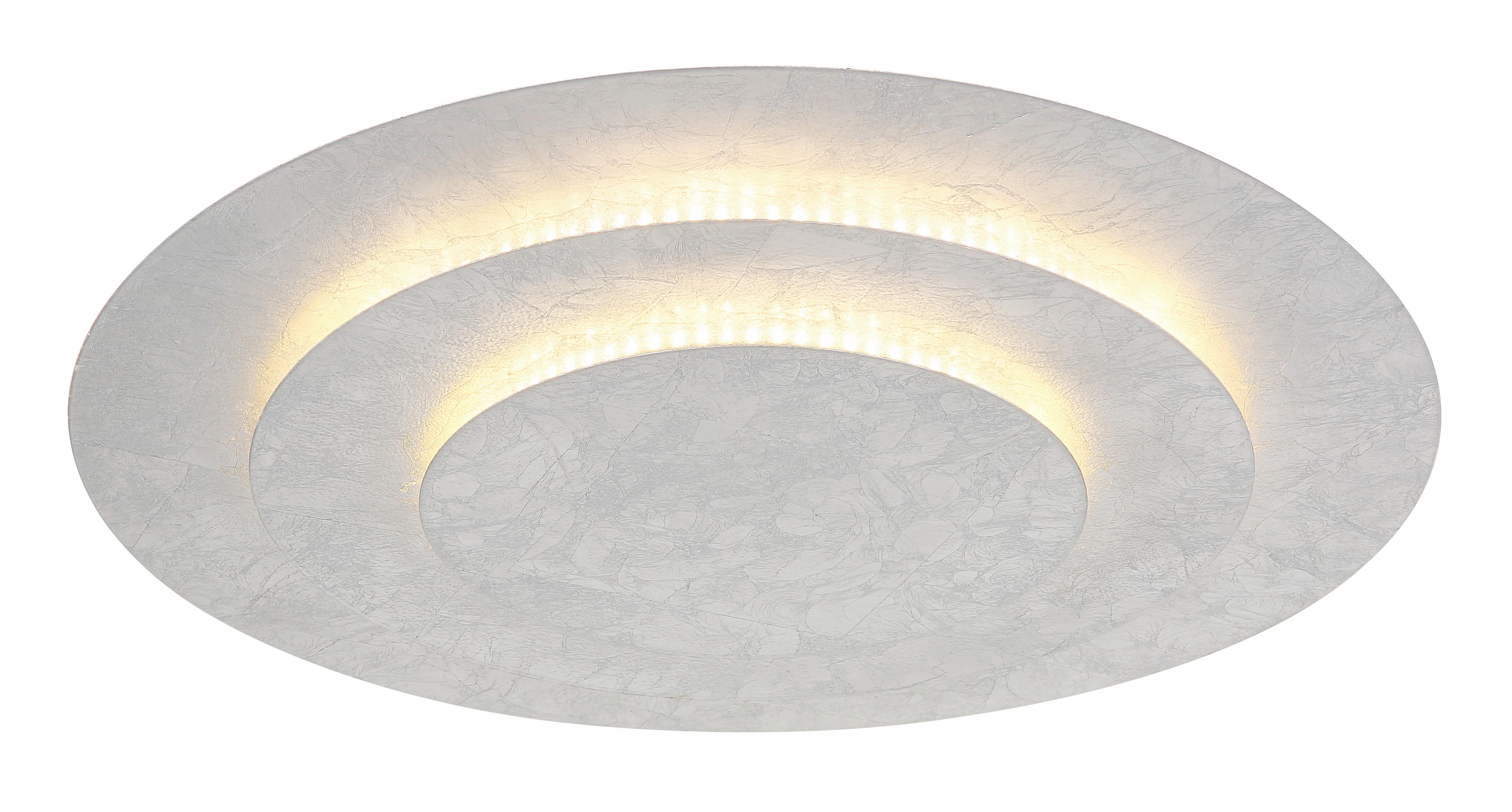 Led Stropna Svjetiljka Heda - srebrne boje, Design, metal (49/7,5cm) - Globo