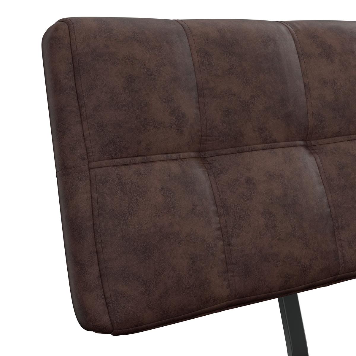 Klop Donna, Vintage Rjava, 140 Cm - rjava/antracit, Moderno, kovina/tekstil (140/93/61cm)
