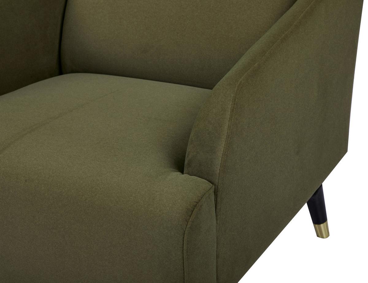 Fotelja Tiffany - zelena/crna, Moderno, drvo/tekstil (71/102/95cm) - Mömax