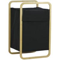 Košara Za Perilo Zola - črna/naravne barve, Moderno, karton/tekstil (40/36/70cm) - Mömax