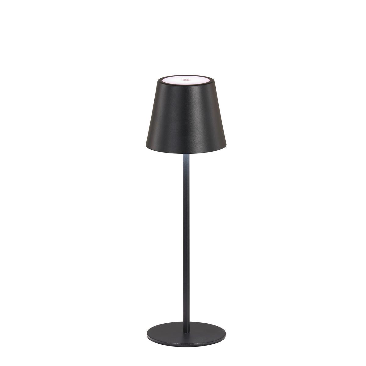 LAMPA STOŁOWA Z AKUMULATOREM 850355 VILETTO - czarny/kolor piaskowy, Konventionell, metal (11/36,5cm)