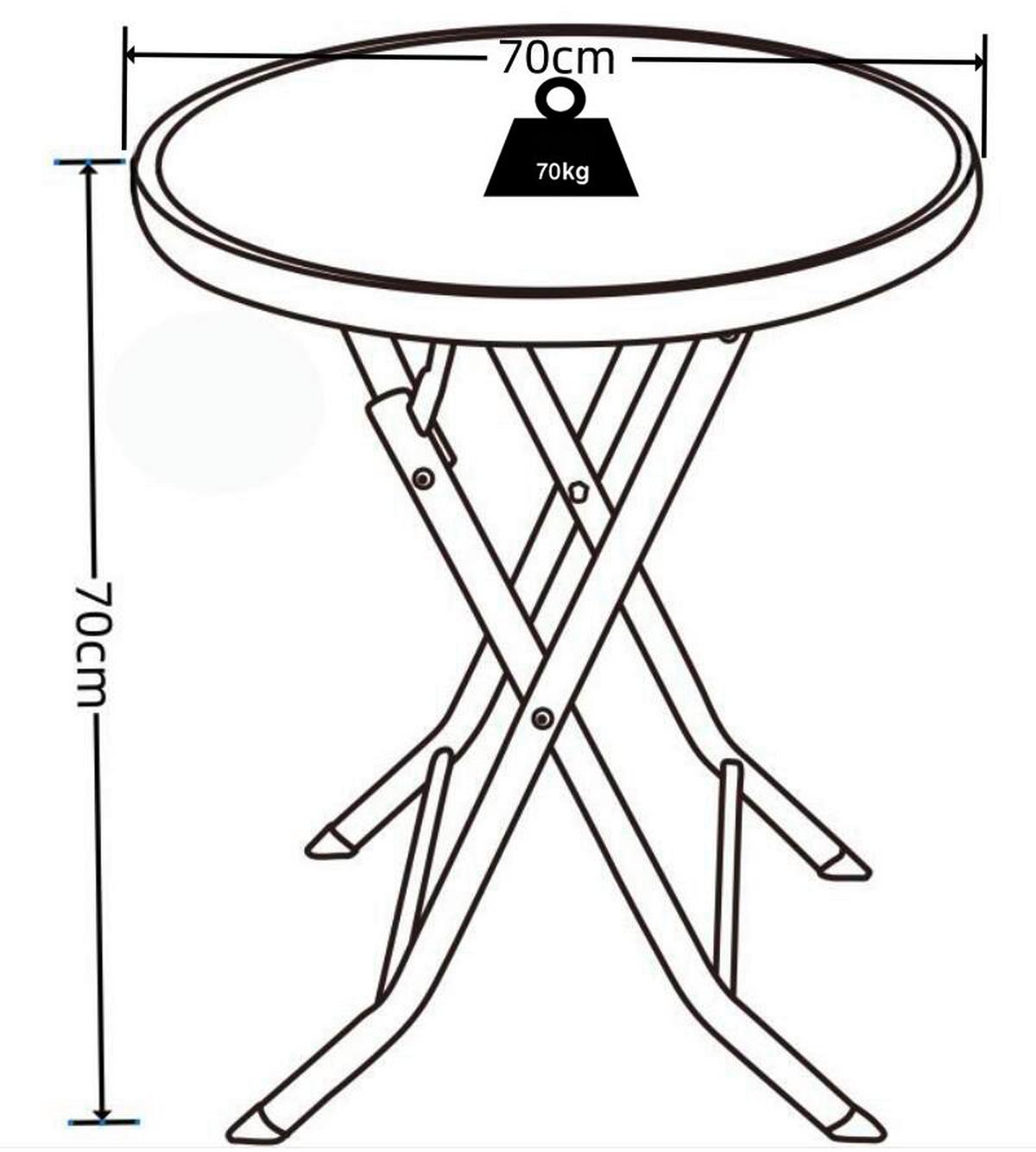 GARTENTISCH SONLAS XL 920589 Ø70CM - Anthrazit, Modern, Glas/Metall (70/70cm) - MID.YOU