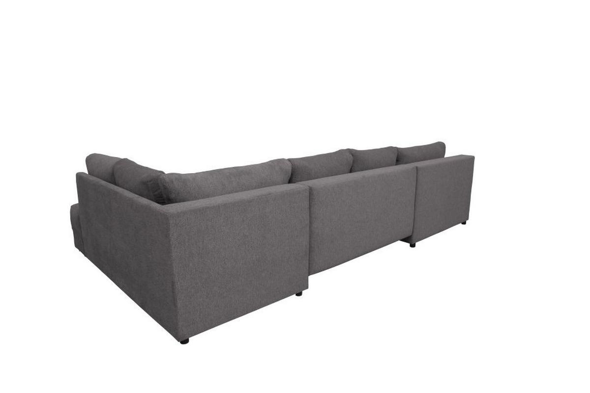 Kutna Garnitura Senso - boje kroma/antracit, Moderno, tekstil/drvo (183/346/197cm) - Modern Living