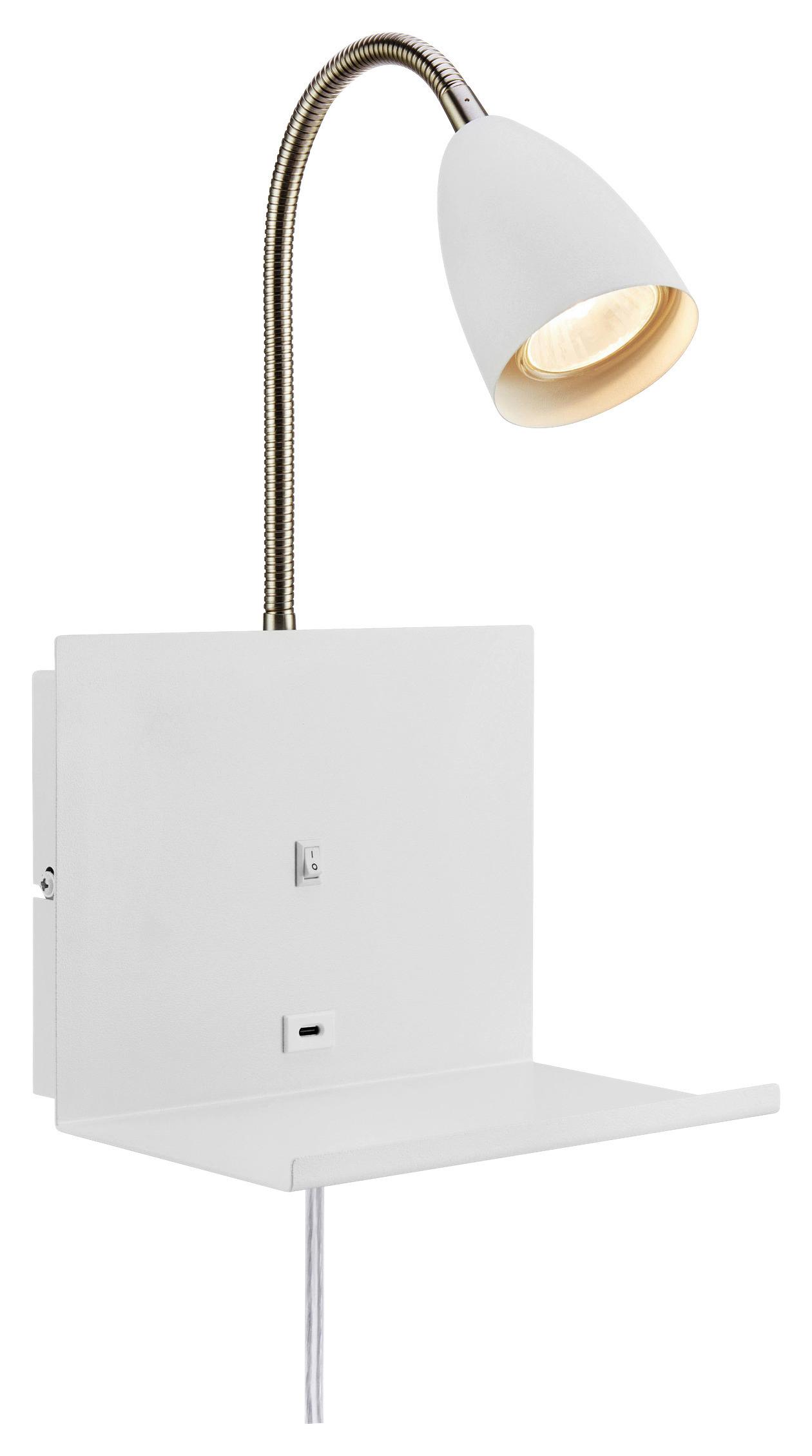 Wandleuchte Cuarto Weiß max. 7 Wattt - Weiß, Basics, Metall (15/20/30cm) - Markslöjd
