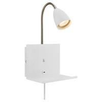 Wandleuchte Cuarto Weiß max. 7 Wattt - Weiß, Basics, Metall (15/20/30cm) - Markslöjd