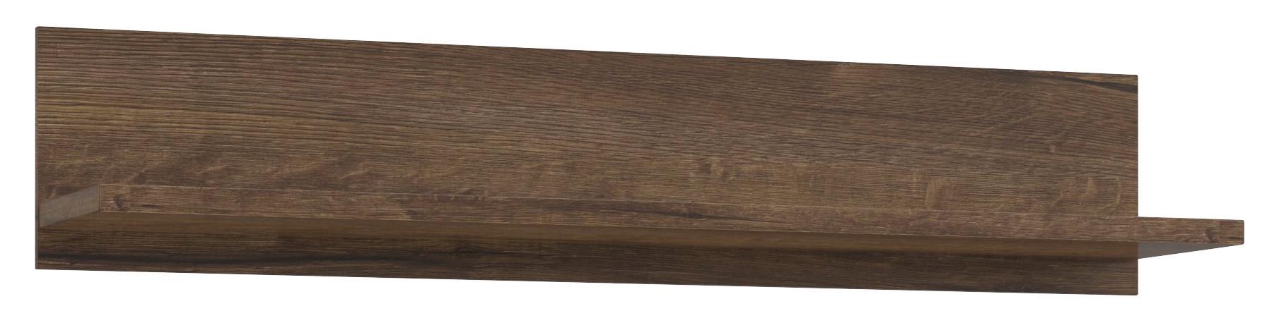 Poliţă Lacjum - culoare lemn stejar, Modern, material pe bază de lemn (150/29,6/27,1cm) - Modern Living