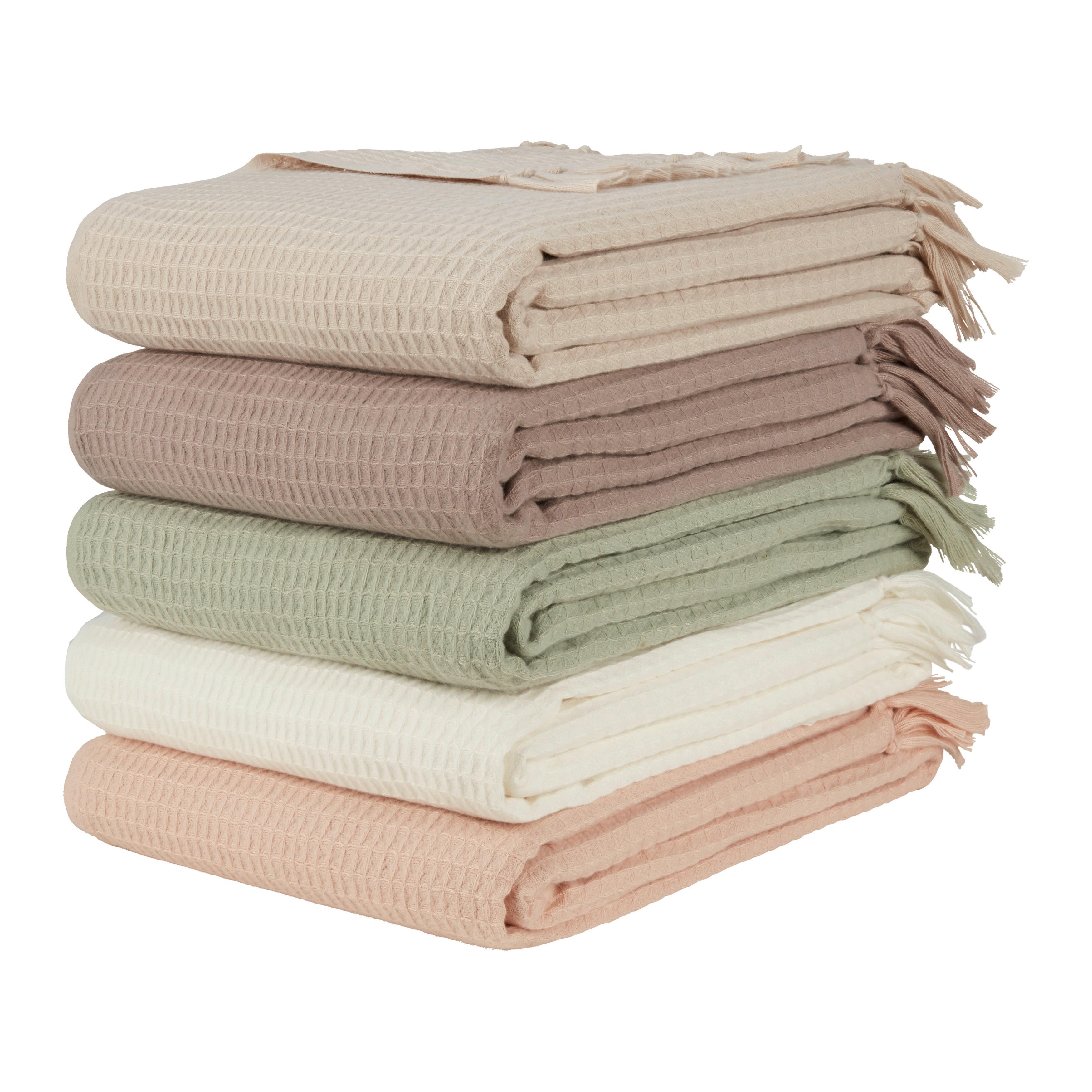 Decke Susa Salbeigrün ca. 140x180cm - Salbeigrün, MODERN, Textil (140/180cm) - Modern Living