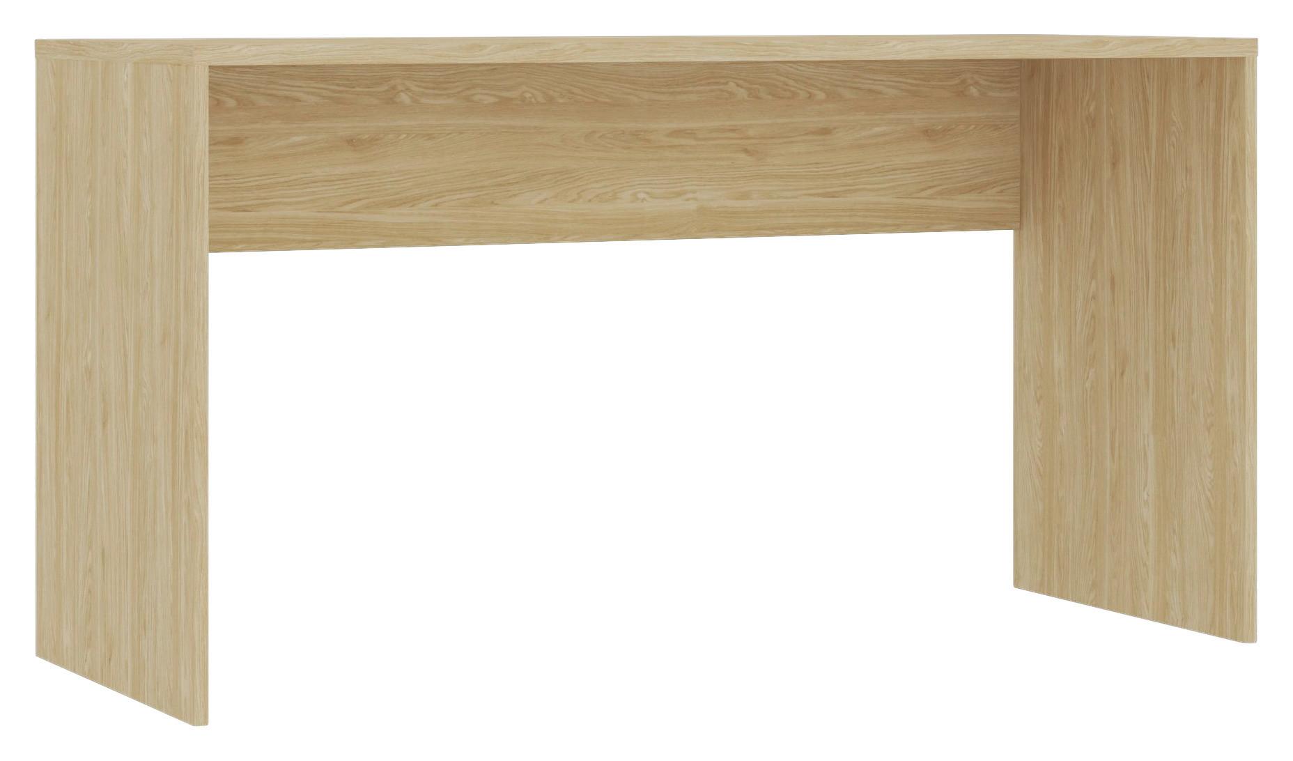 Schreibtisch Unit in Eichefarben - Eichefarben, KONVENTIONELL, Holzwerkstoff (135/73/54,5cm) - Based