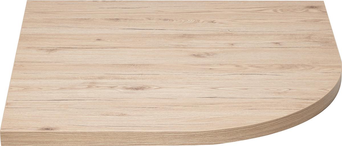 Eckverbindungsplatte in Eichefarben - Eichefarben, Modern, Holz (80/4/80cm) - Mömax