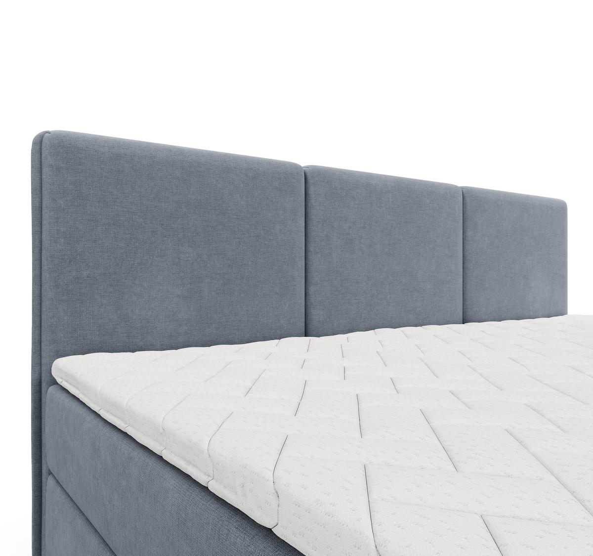 Familienbett Domino Combo Blau ca. 270x200 cm - Blau/Schwarz, MODERN, Holz/Holzwerkstoff (270/200cm) - MID.YOU