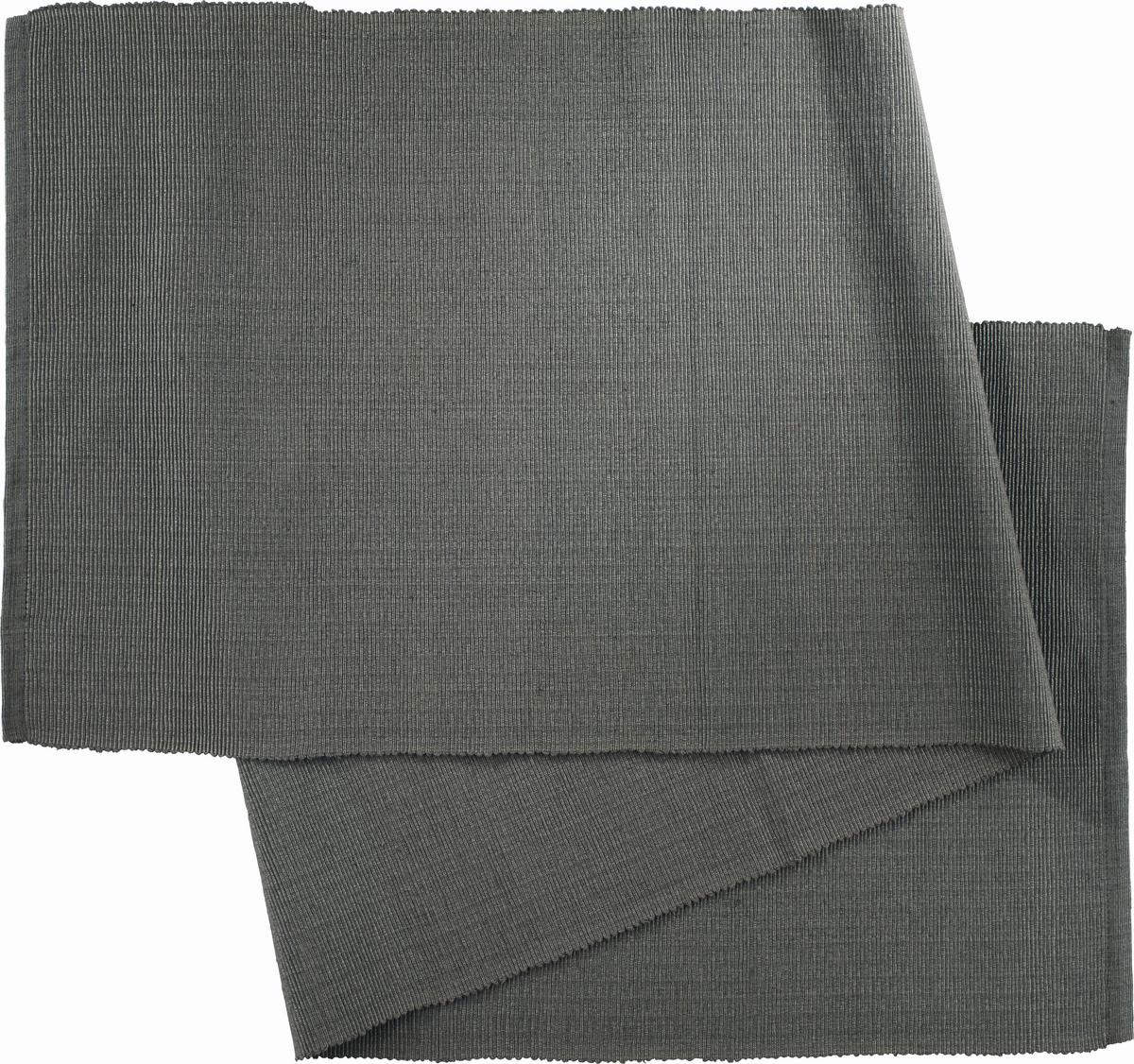 Tischläufer Maren Anthrazit ca. 40x150cm - Anthrazit, Textil (40/150cm) - Modern Living