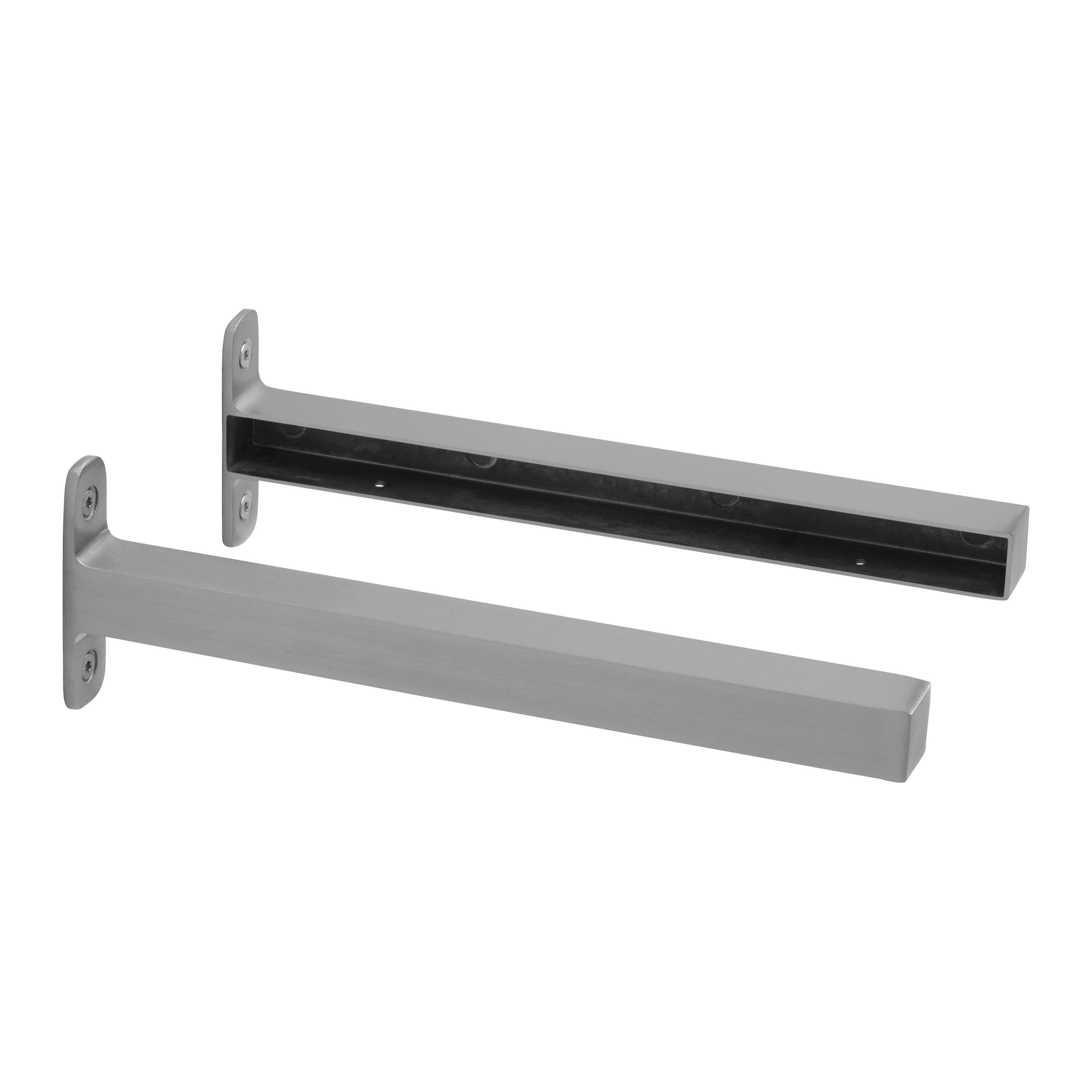 VÄGGHÅLLARE LENTINI II -SB- - aluminiumfärg, Modern, metall (2,2/8/25,5cm) - Mömax