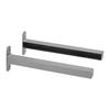 VÄGGHÅLLARE LENTINI II -SB- - aluminiumfärg, Modern, metall (2,2/8/25,5cm) - Mömax