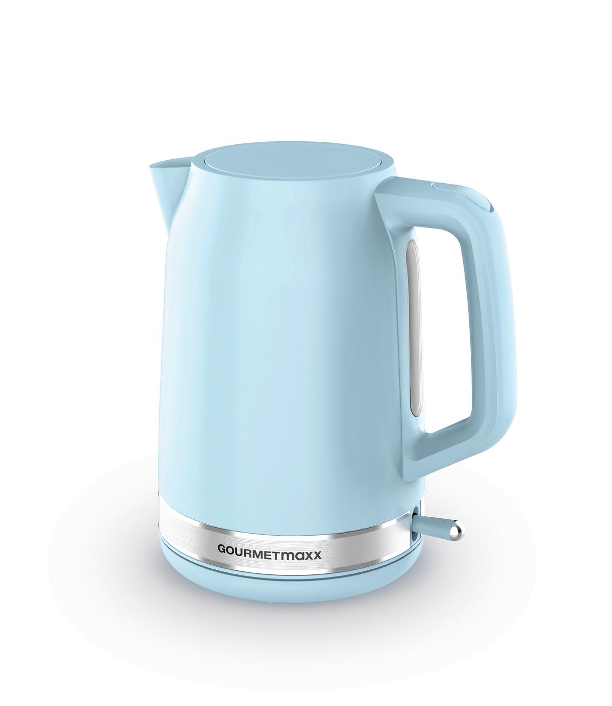 CZAJNIK ELEKTRYCZNY 13895 - niebieski, Basics, tworzywo sztuczne (22,1/15,6/23,7cm) - GOURMETMAXX