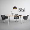 STOL MED ARMSTÖD VALLETTA - kromfärg/antracit, Klassisk, metall/textil (61/85/60cm) - Premium Living