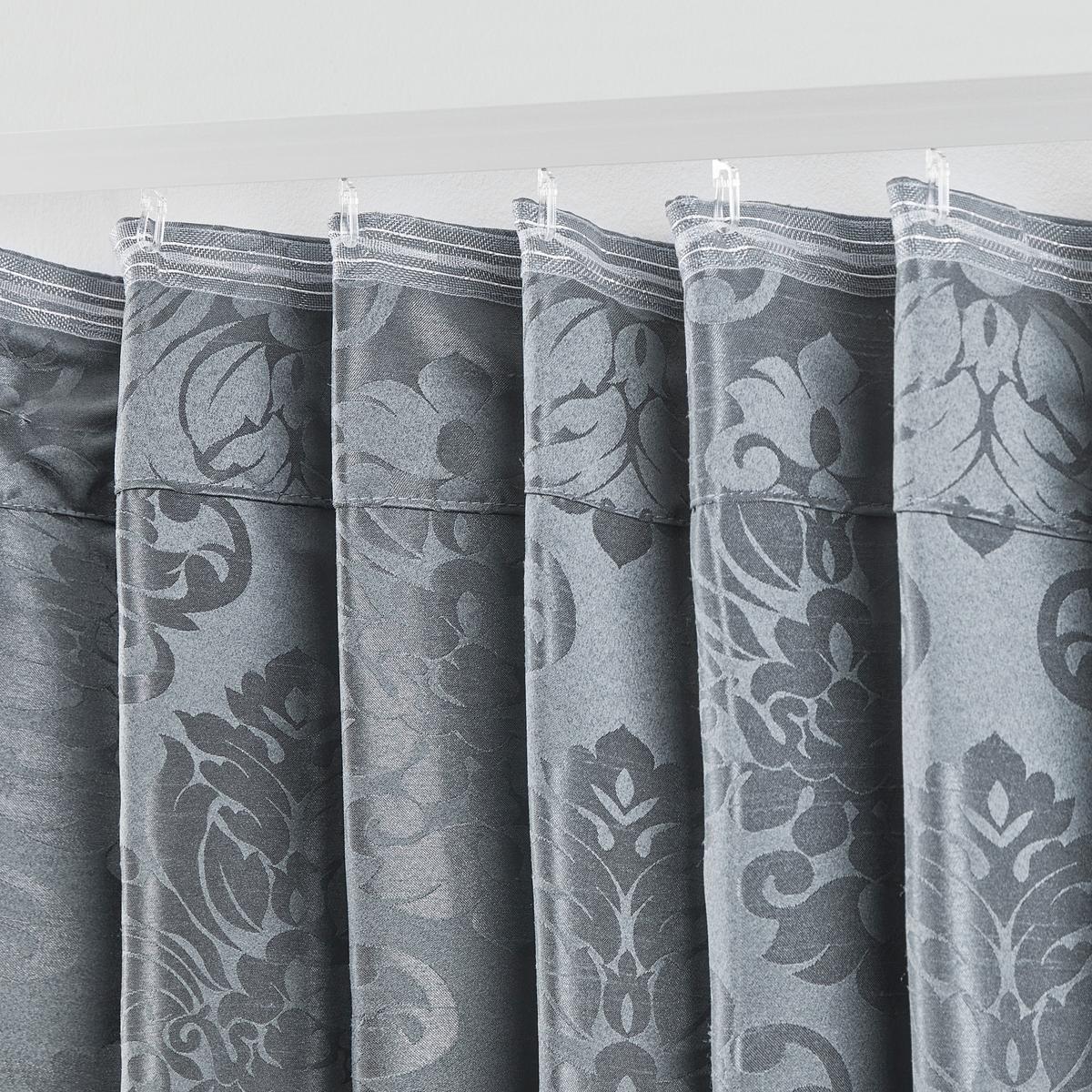 Fertigvorhang Charles Grau ca. 140x245cm - Grau, LIFESTYLE, Textil (140/245cm) - Modern Living
