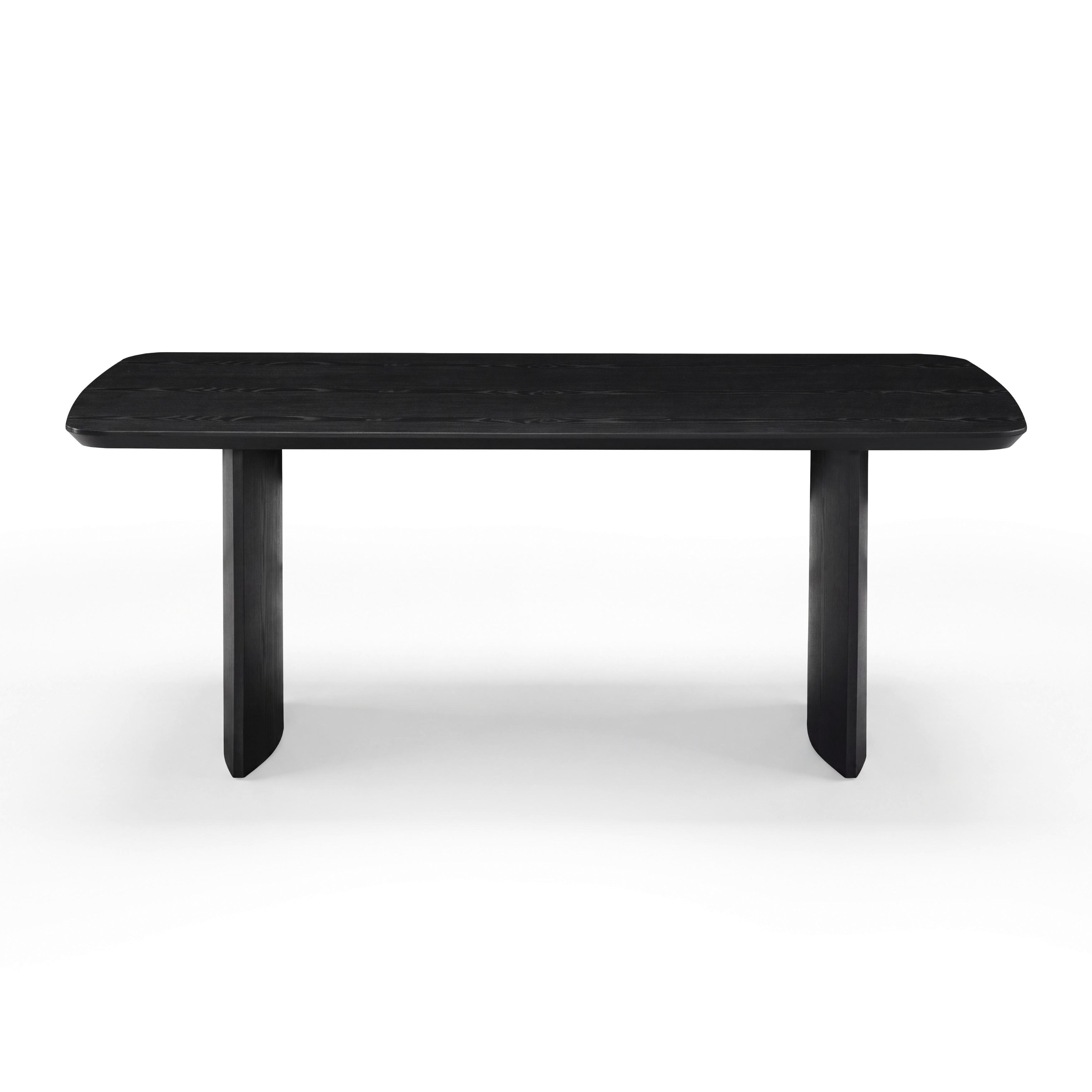 MATBORD CHARLIE - svart, Modern, trämaterial/trä (200/76/100cm) - Bessagi Home