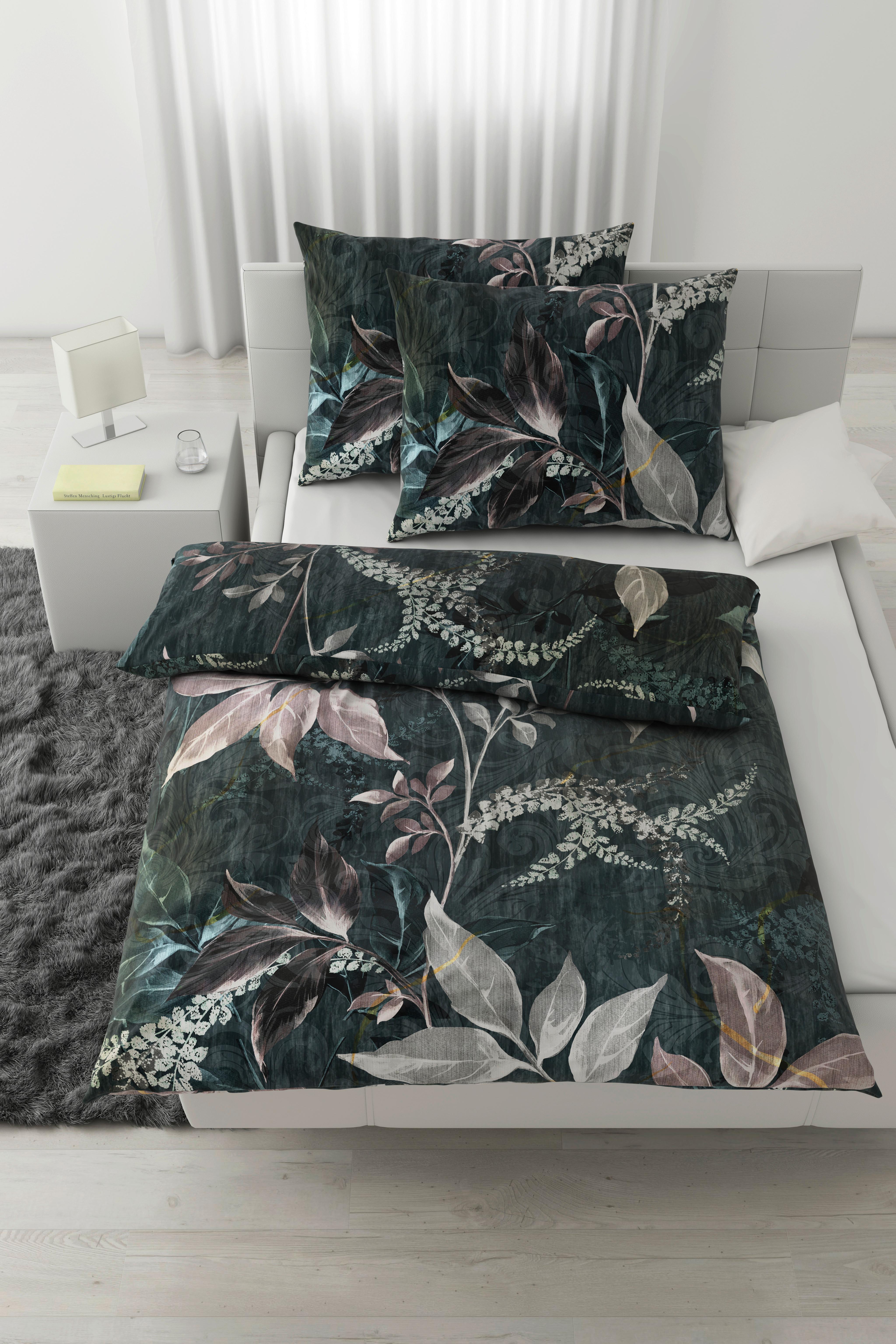 Bettwäsche Chiara XXL Anthrazit ca. 200x220cm - Anthrazit, KONVENTIONELL, Textil (200/220cm) - Modern Living
