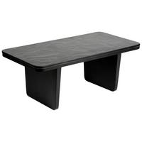 Couchtisch Leon Schwarz Mangoholz - Schwarz, MODERN, Holz/Stein (110/55/40cm) - Premium Living