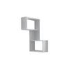 WANDBOARD PART REGAL - Weiss, Design, Holzwerkstoff (67/82/47cm) - Livetastic
