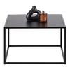 SOFFBORD KUBO -TOP- -BASED- - svart, Modern, metall/trämaterial (60/60cm) - Based