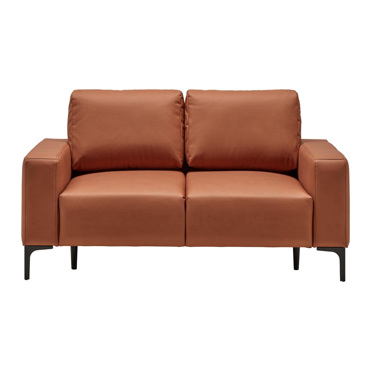 Dvosjed Custom - boje hrđe/crna, Moderno, tekstil/metal (150/85/92cm) - Mömax